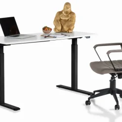 Outlet Bureau Office Smart Zwart Wit 140x60cm Kasten|Tafels