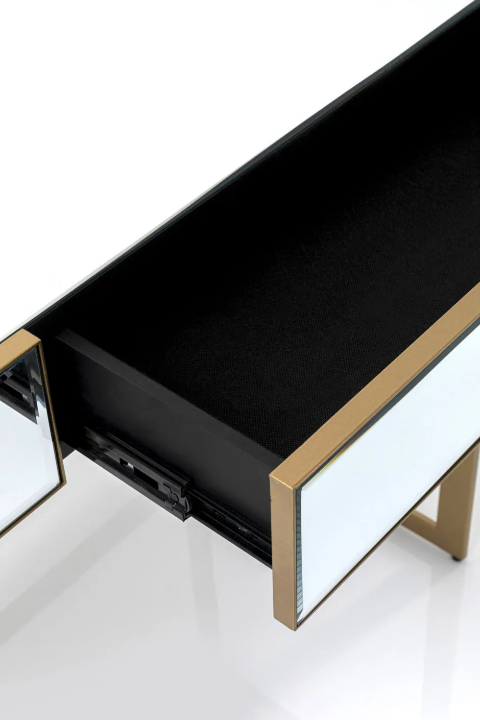 Store Bureau Soran Gold 120x50cm Kasten|Tafels