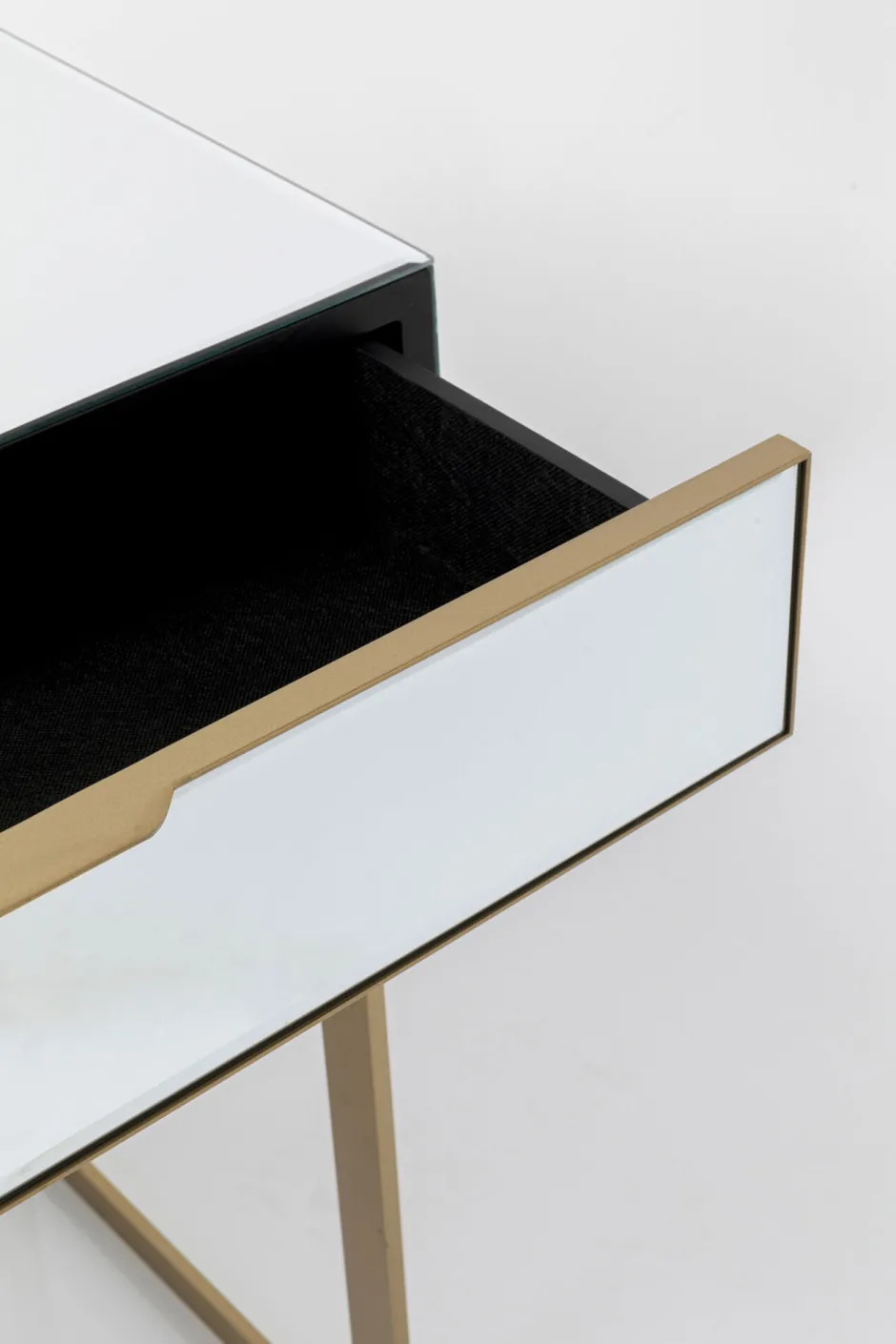 Store Bureau Soran Gold 120x50cm Kasten|Tafels