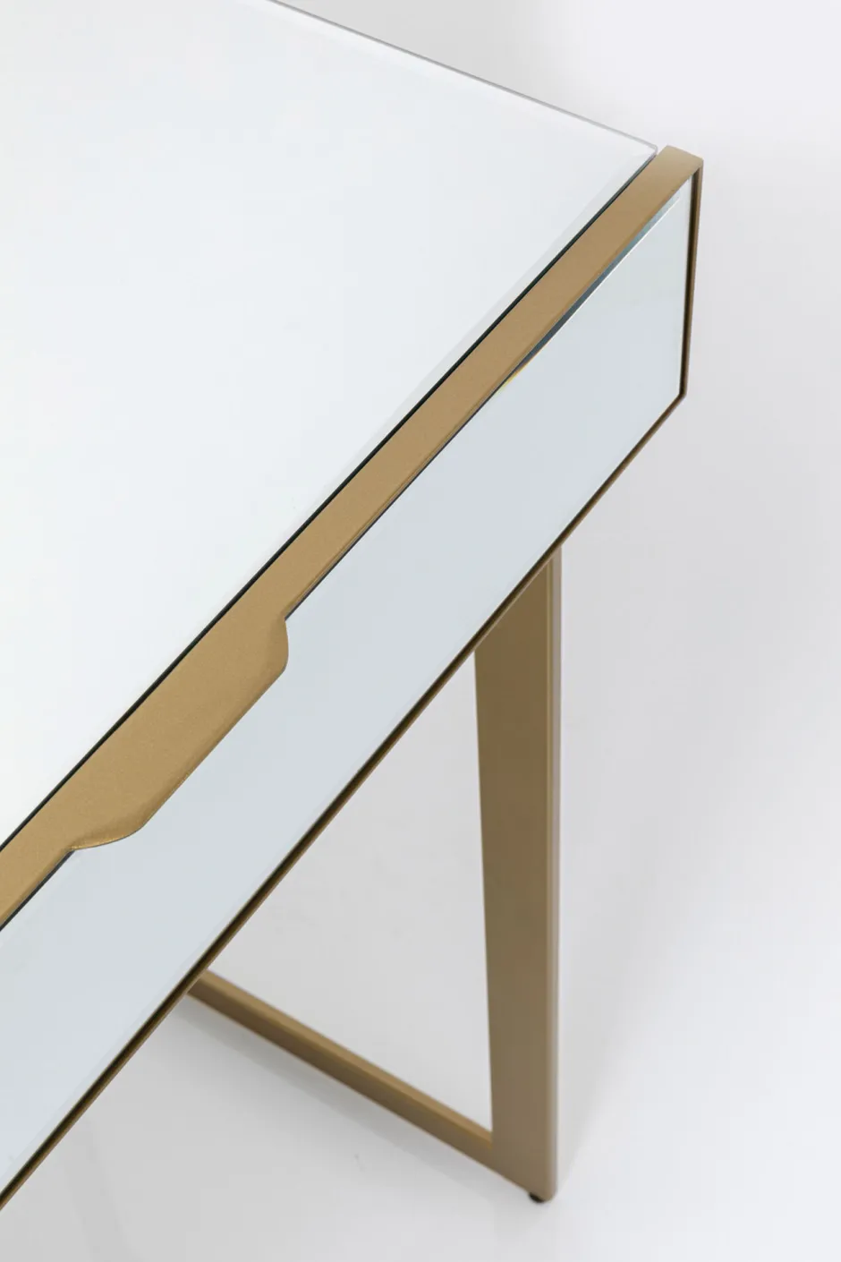 Store Bureau Soran Gold 120x50cm Kasten|Tafels