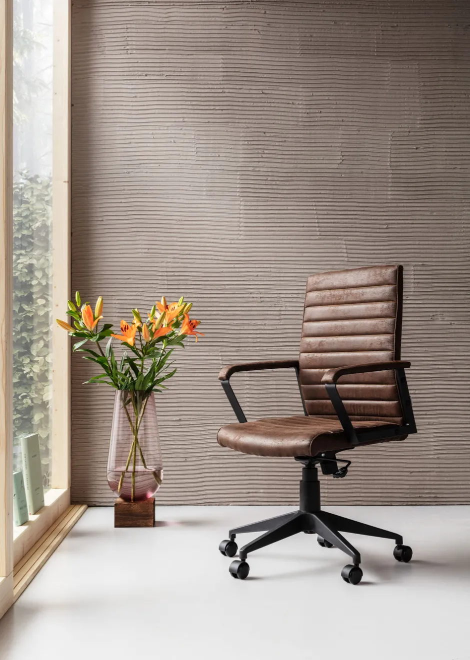Fashion Bureaustoel Labora Bruin Kasten|Stoelen