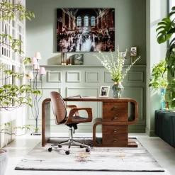 Clearance Bureaustoel Patron Walnoot Kasten|Stoelen