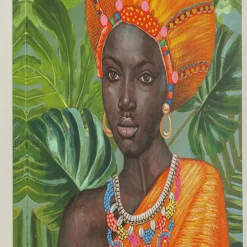 Best Sale Canvas African Beauty 70x100cm Wanddecoratie|Kasten