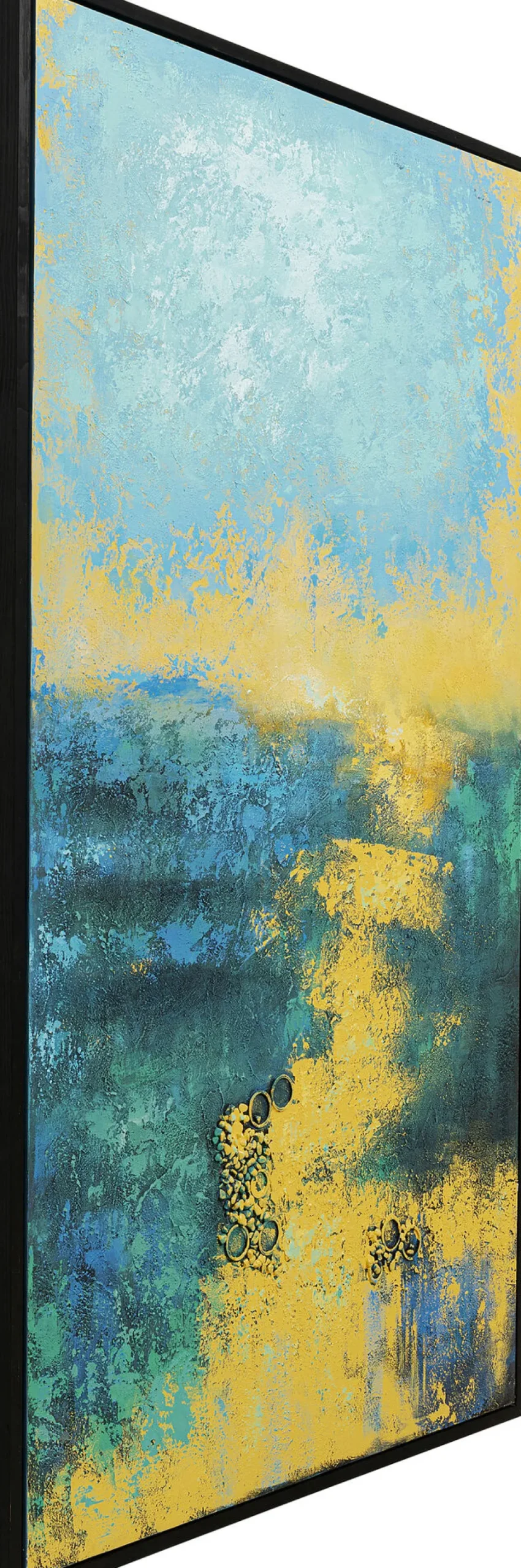 Outlet Canvas Jardin Blue 125x215cm Wanddecoratie|Kasten