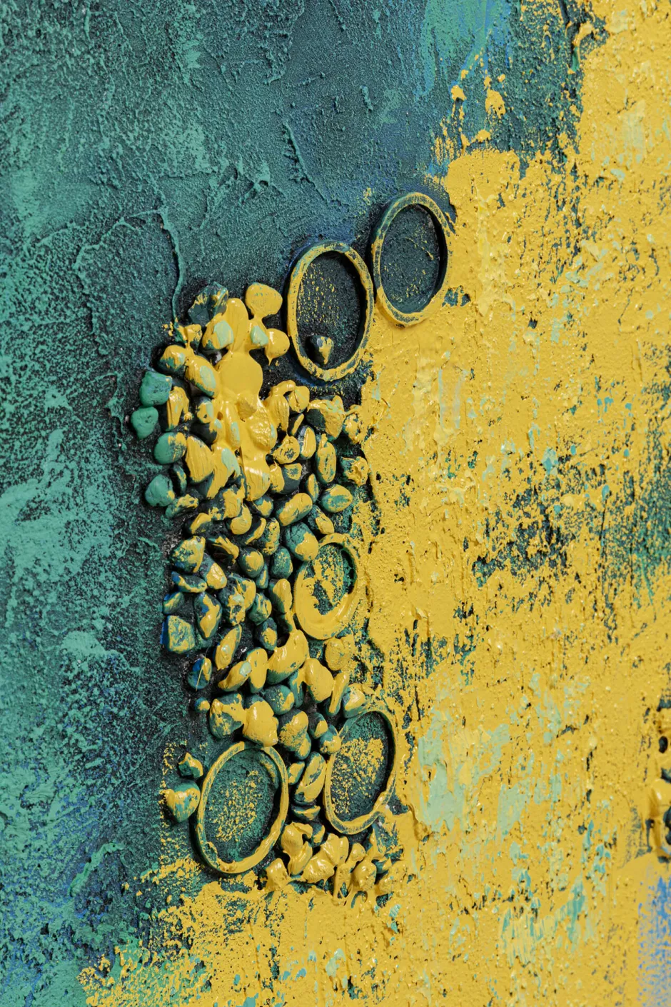 Outlet Canvas Jardin Blue 125x215cm Wanddecoratie|Kasten