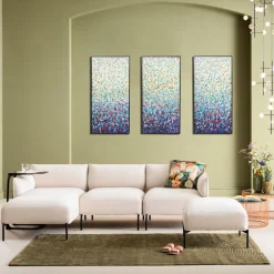 Outlet Canvas Konfetti (3/Set) 240x160cm Wanddecoratie|Kasten
