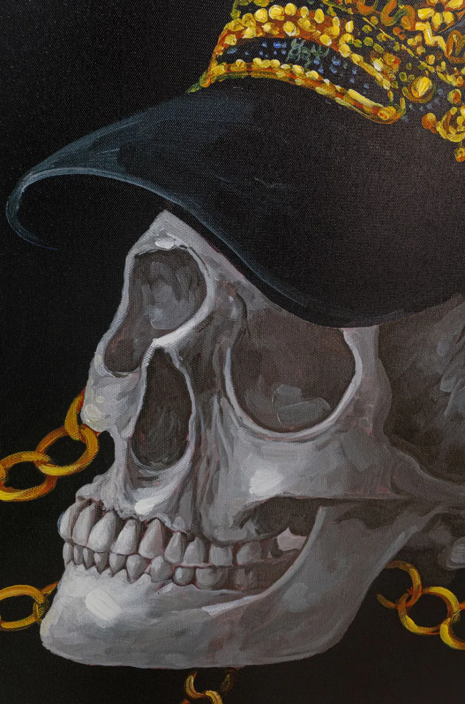 Online Canvas Skull Gang 90x120cm Wanddecoratie|Kasten