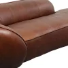 Store Chaise Longue Wonder Leather Brown 252cm Kasten|Tuinmeubelen
