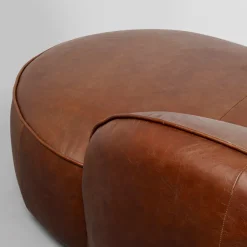 Store Chaise Longue Wonder Leather Brown 252cm Kasten|Tuinmeubelen