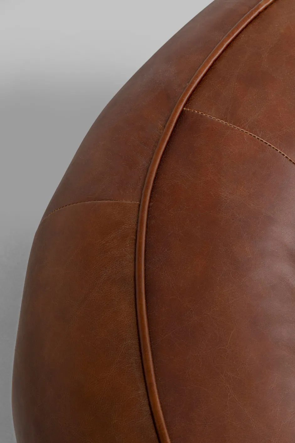 Store Chaise Longue Wonder Leather Brown 252cm Kasten|Tuinmeubelen