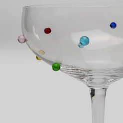 Hot Cockailglas Glass Party Dots 19cm Servies & Tafelaccessoires|Kasten
