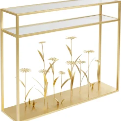 Hot Console Flower Meadow Goud 100cm Kasten|Lage Kasten & Dressoirs