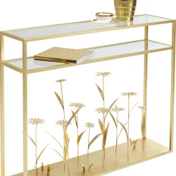 Hot Console Flower Meadow Goud 100cm Kasten|Lage Kasten & Dressoirs