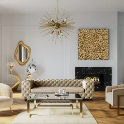 Hot Console Gloria Goud Kasten|Lage Kasten & Dressoirs