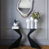Discount Console Gloria Zwart 140x81cm Kasten|Lage Kasten & Dressoirs