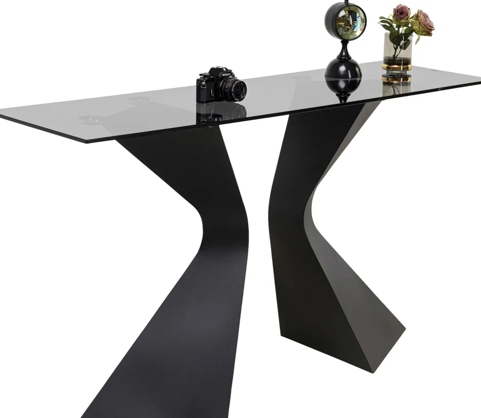 Discount Console Gloria Zwart 140x81cm Kasten|Lage Kasten & Dressoirs