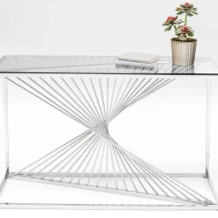 Cheap Console Laser Zilver Helder Glas 120x40cm Kasten|Lage Kasten & Dressoirs