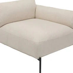 Store Corner Small Right Element Chiara Cream 76cm Kasten|Banken