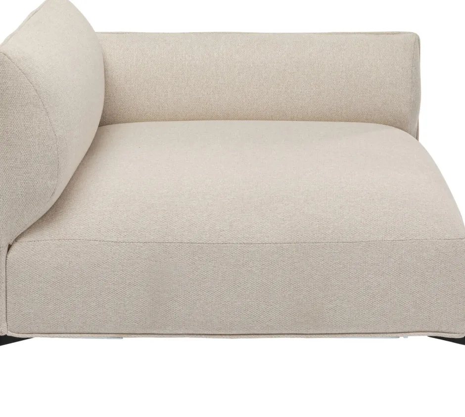 Store Corner Small Right Element Chiara Cream 76cm Kasten|Banken
