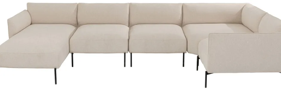 Store Corner Small Right Element Chiara Cream 76cm Kasten|Banken