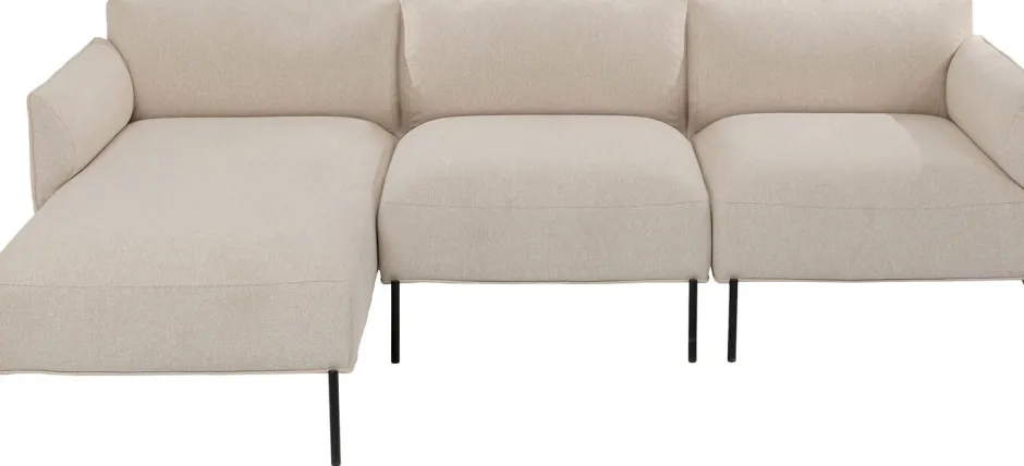 Store Corner Small Right Element Chiara Cream 76cm Kasten|Banken