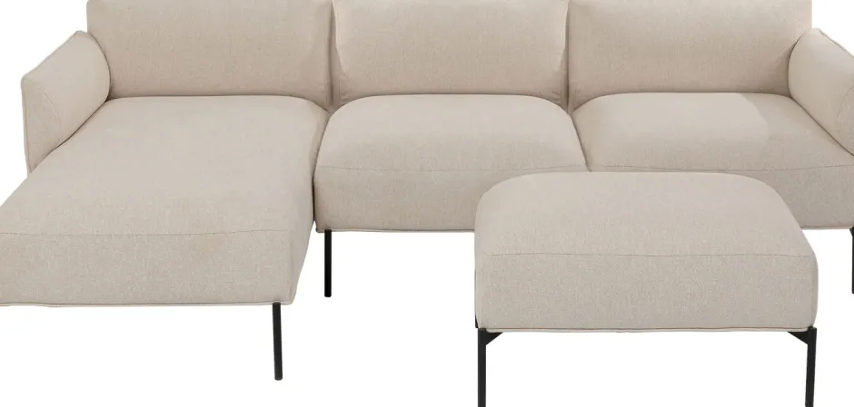 Store Corner Small Right Element Chiara Cream 76cm Kasten|Banken