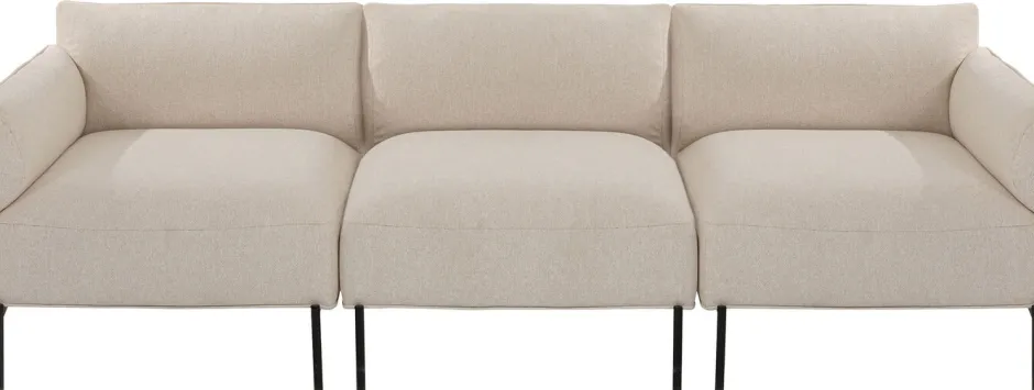 Store Corner Small Right Element Chiara Cream 76cm Kasten|Banken