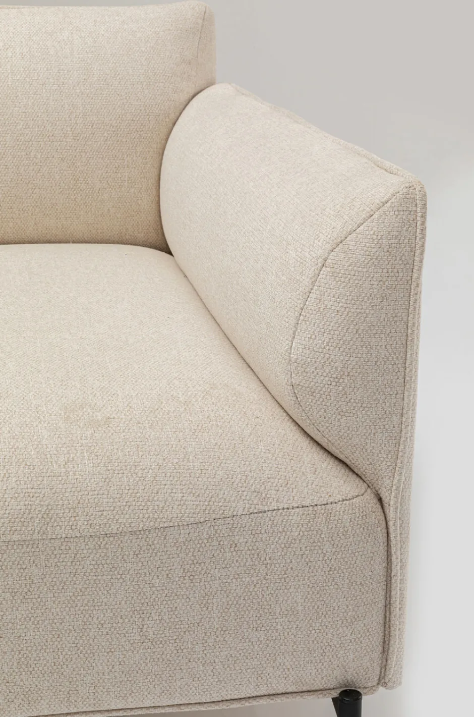 Store Corner Small Right Element Chiara Cream 76cm Kasten|Banken