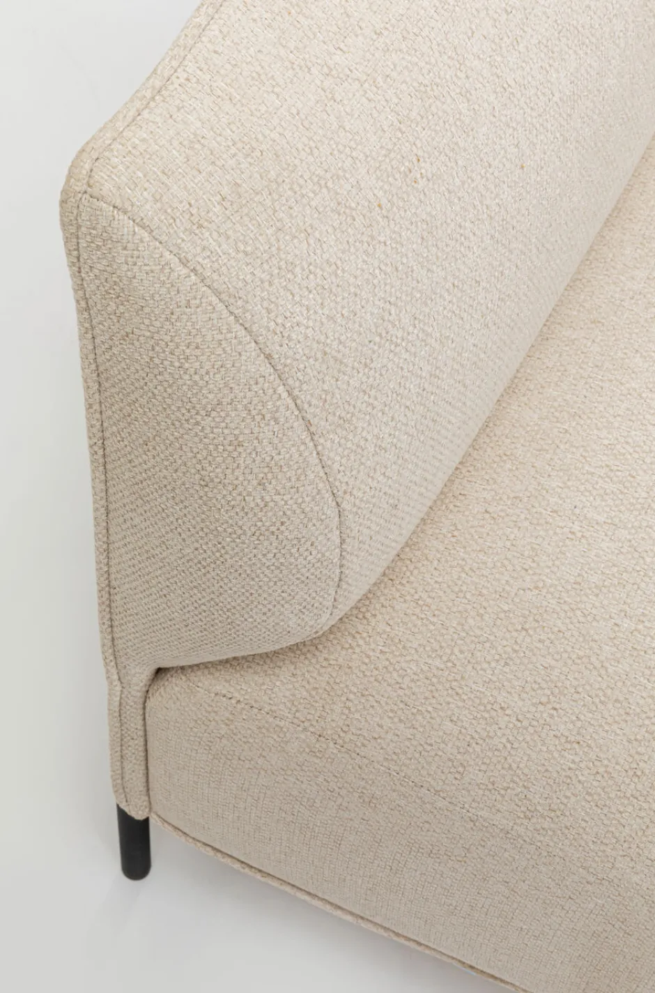 Store Corner Small Right Element Chiara Cream 76cm Kasten|Banken