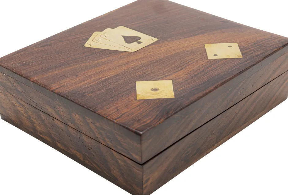 Store Deco Card Box Gamble Wood (7/part) Kasten|Tuinmeubelen