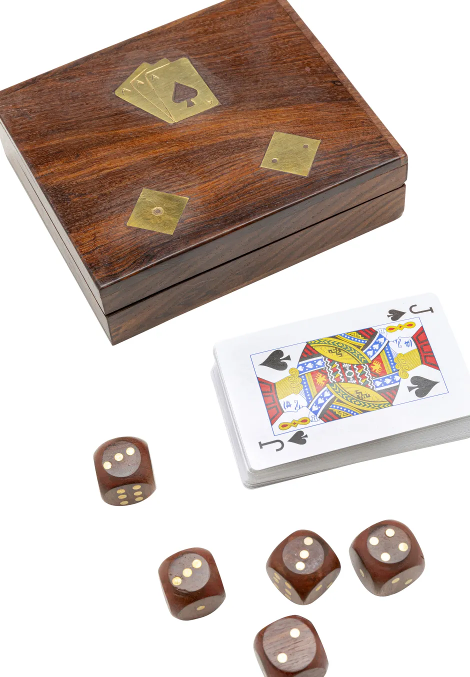 Store Deco Card Box Gamble Wood (7/part) Kasten|Tuinmeubelen