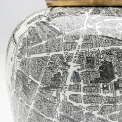Outlet Deco Pot Streets Of Paris 21cm Woondecoratie|Kasten
