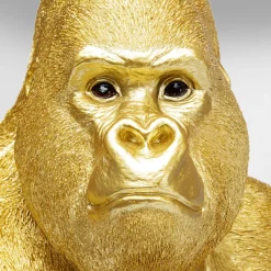 Clearance Decofiguur Aap Gorilla Side XL Goud Opbergers|Woondecoratie
