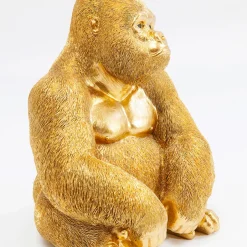 Best Decofiguur Aap Gorilla Side Medium Goud Opbergers|Woondecoratie