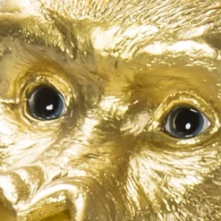 Best Decofiguur Aap Gorilla Side Medium Goud Opbergers|Woondecoratie