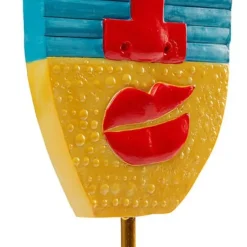 Outlet Decofiguur Abstract Face Multicolour 52cm Opbergers|Woondecoratie