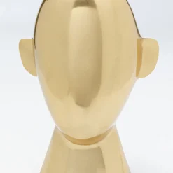 Flash Sale Decofiguur Abstract Face Gold 28cm Opbergers|Woondecoratie