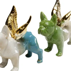 Clearance Decofiguur Angel Wings Dog Assorted Opbergers|Woondecoratie