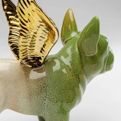 Clearance Decofiguur Angel Wings Dog Assorted Opbergers|Woondecoratie