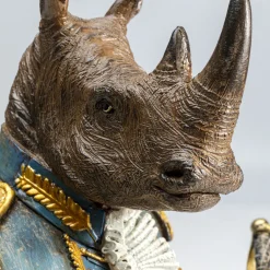 New Decofiguur Angry Sir Rhino Opbergers|Woondecoratie
