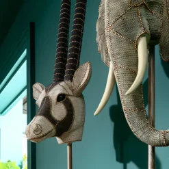Cheap Decofiguur Antilope Head Pearls 124cm Opbergers|Woondecoratie