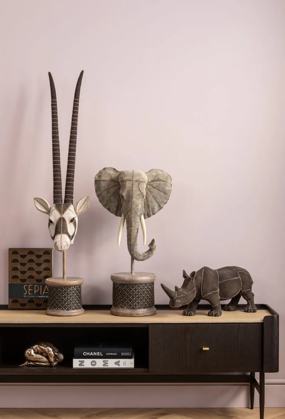Cheap Decofiguur Antilope Head Pearls 124cm Opbergers|Woondecoratie