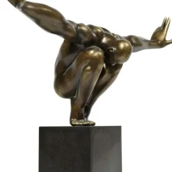 Store Decofiguur Atleet Brons Opbergers|Woondecoratie
