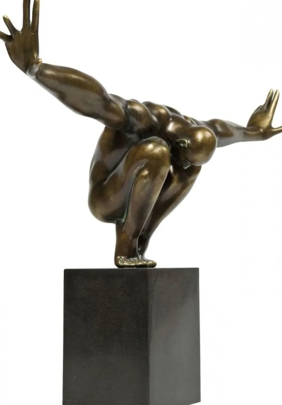Store Decofiguur Atleet Brons Opbergers|Woondecoratie