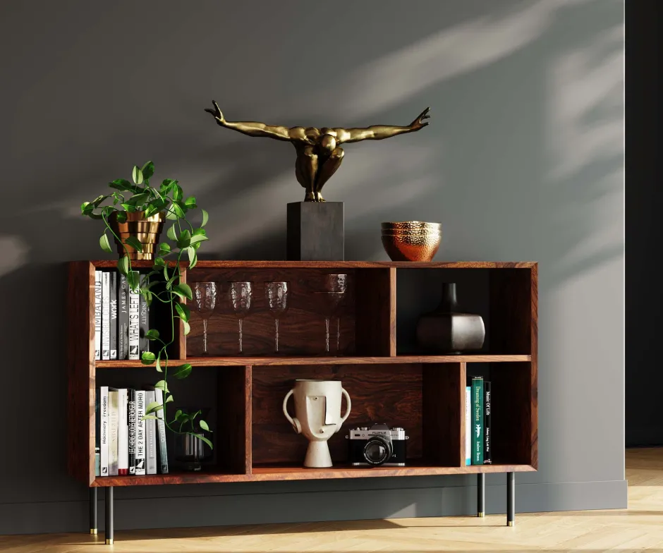 Store Decofiguur Atleet Brons Opbergers|Woondecoratie