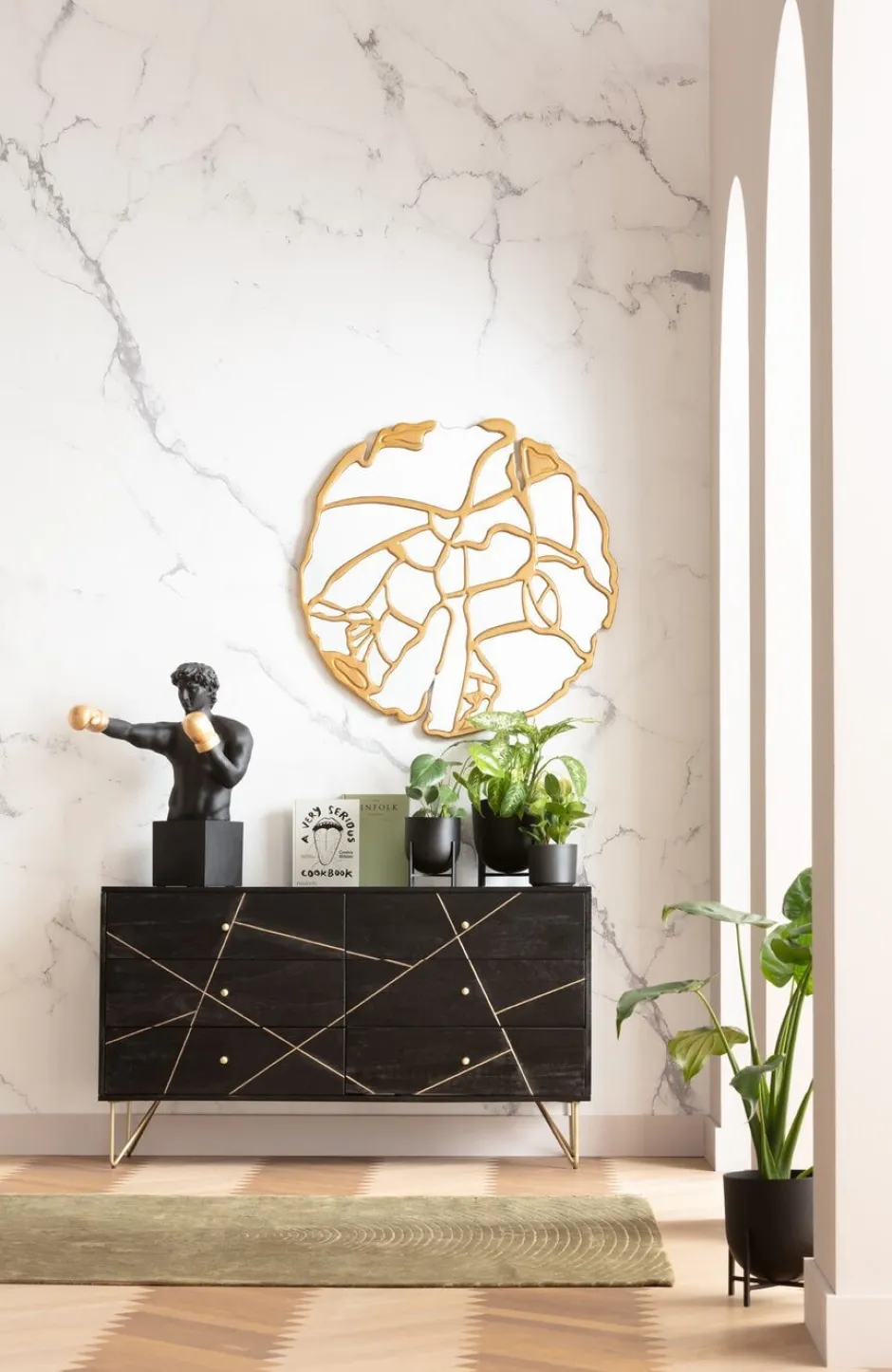 Store Decofiguur Balboa Woondecoratie|Kasten