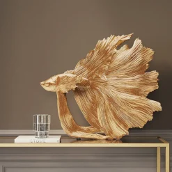 Best Sale Decofiguur Betta Fish Goud Klein Opbergers|Woondecoratie