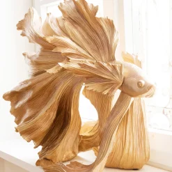 Best Sale Decofiguur Betta Fish Goud Klein Opbergers|Woondecoratie