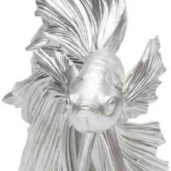 Online Decofiguur Betta Fish Zilver Klein Opbergers|Woondecoratie