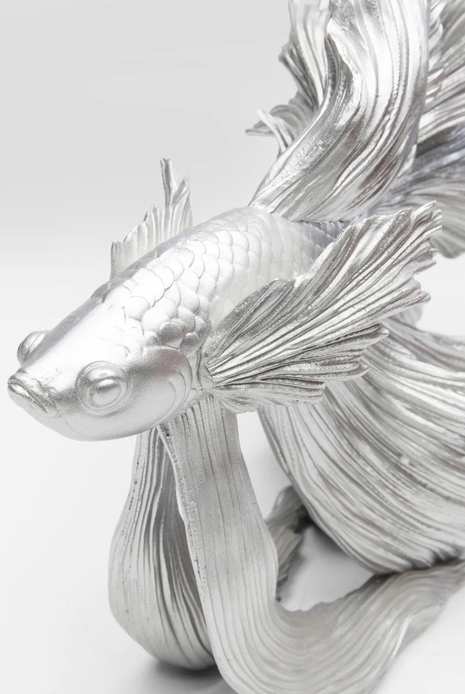 Online Decofiguur Betta Fish Zilver Klein Opbergers|Woondecoratie